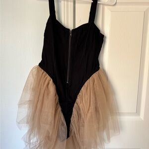 AKIRA Black Dress with Silver Accents